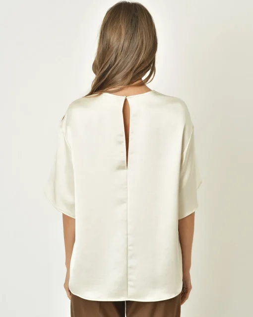 La Piscine Paris Blouse en satin à manches cloches P.a.r.o.s.h*Femme Chemisiers & Blouses