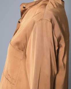 La Piscine Paris Blouse en serge satinée à poches Chloe Stora*Femme Chemisiers & Blouses
