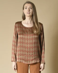 La Piscine Paris Blouse en soie à imprimés Diega*Femme Chemisiers & Blouses