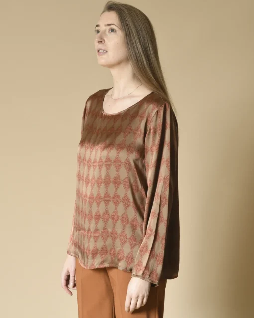 La Piscine Paris Blouse en soie à imprimés Diega*Femme Chemisiers & Blouses