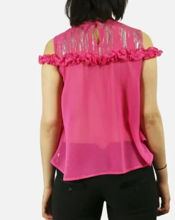 La Piscine Paris Blouse en soie lamé Space Simona Corsellini*Femme Chemisiers & Blouses