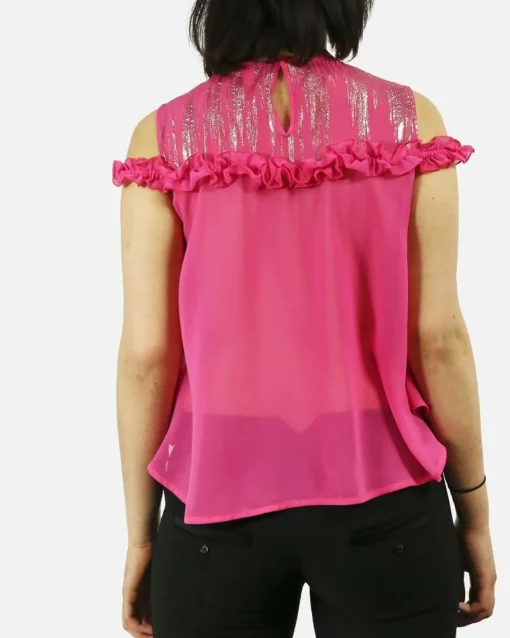La Piscine Paris Blouse en soie lamé Space Simona Corsellini*Femme Chemisiers & Blouses