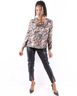 La Piscine Paris Blouse en soie à motifs japonisants Momoni*Femme Chemisiers & Blouses