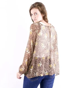 La Piscine Paris Blouse en soie à imprimé floral Momoni*Femme Chemisiers & Blouses