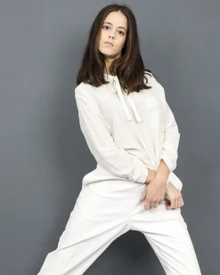 La Piscine Paris Blouse en viscose avec encolure en trou de serrure Momoni*Femme Chemisiers & Blouses
