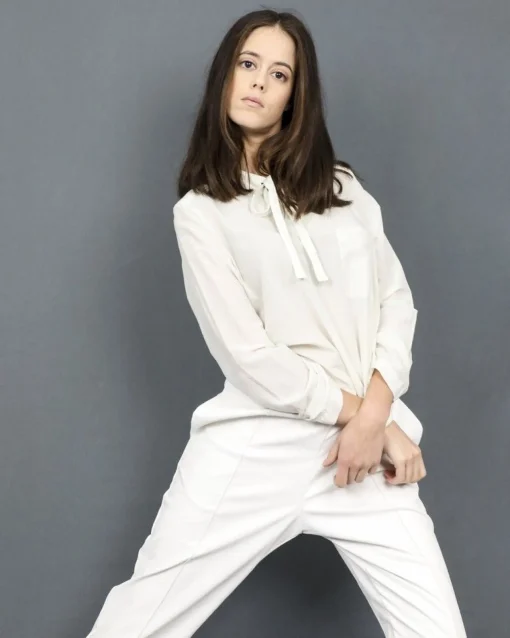 La Piscine Paris Blouse en viscose avec encolure en trou de serrure Momoni*Femme Chemisiers & Blouses