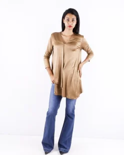 La Piscine Paris Blouse en viscose caramel Jijil*Femme Chemisiers & Blouses