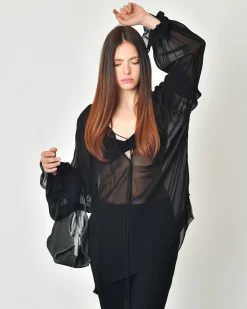 La Piscine Paris Blouse en voile transparent Nostra Santissima*Femme Chemisiers & Blouses