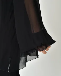 La Piscine Paris Blouse en voile transparent Nostra Santissima*Femme Chemisiers & Blouses