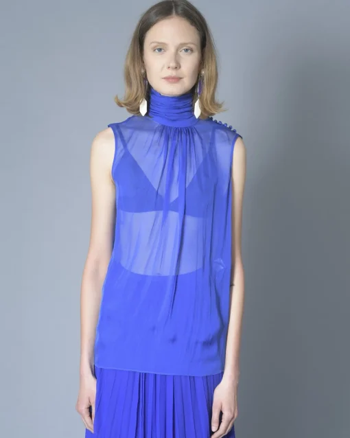 La Piscine Paris Blouse sans manches en soie Emanuel Ungaro*Femme Chemisiers & Blouses