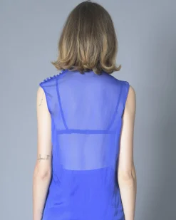 La Piscine Paris Blouse sans manches en soie Emanuel Ungaro*Femme Chemisiers & Blouses