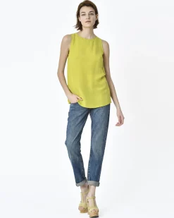 La Piscine Paris Blouse sans manches e pomme Blanca Luz*Femme Chemisiers & Blouses