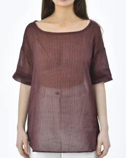 La Piscine Paris Blouse transparente rayée Diega*Femme Chemisiers & Blouses