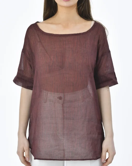 La Piscine Paris Blouse transparente rayée Diega*Femme Chemisiers & Blouses