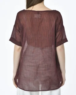 La Piscine Paris Blouse transparente rayée Diega*Femme Chemisiers & Blouses
