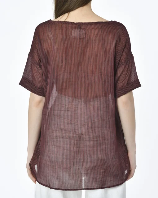 La Piscine Paris Blouse transparente rayée Diega*Femme Chemisiers & Blouses