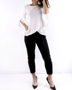 La Piscine Paris Blouse volanté en mousseline he Nenette*Femme Chemisiers & Blouses