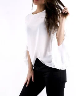 La Piscine Paris Blouse volanté en mousseline he Nenette*Femme Chemisiers & Blouses