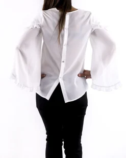 La Piscine Paris Blouse volanté en mousseline he Nenette*Femme Chemisiers & Blouses