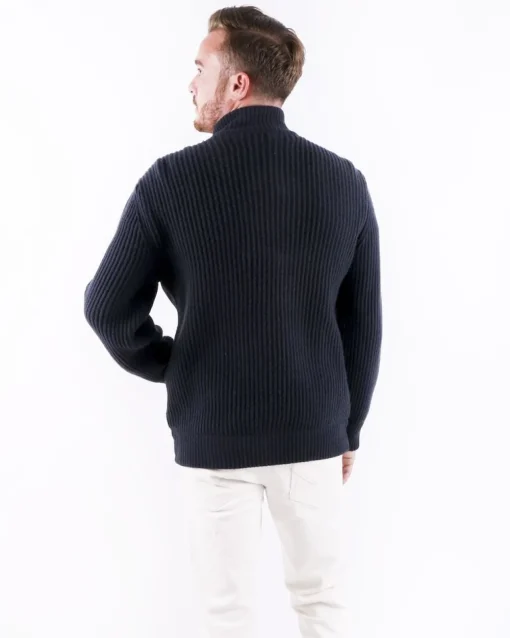 La Piscine Paris Blouson bi-matière en cachemire côtelé Manzoni 24*Homme Blousons & Vestes