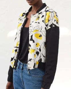 La Piscine Paris Blouson bombardier en soie Chacok*Femme Blousons & Vestes