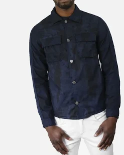 La Piscine Paris Blouson en coton imprimé camouflage Low Brand*Homme Blousons & Vestes