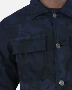 La Piscine Paris Blouson en coton imprimé camouflage Low Brand*Homme Blousons & Vestes