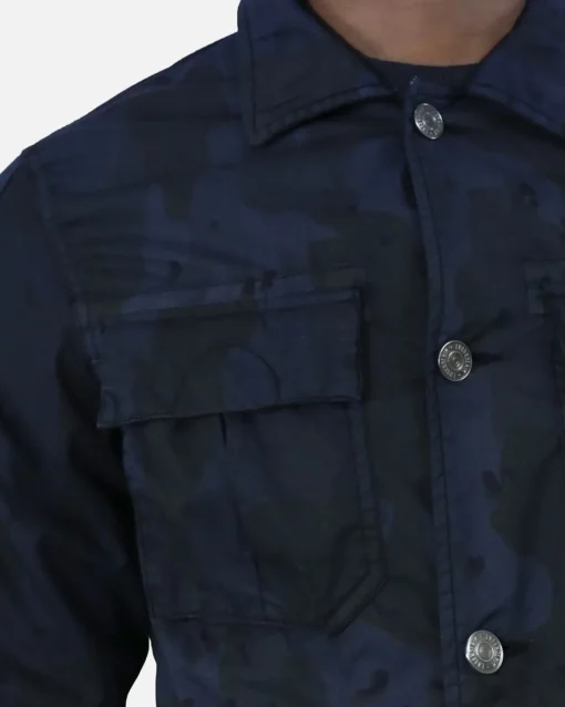 La Piscine Paris Blouson en coton imprimé camouflage Low Brand*Homme Blousons & Vestes