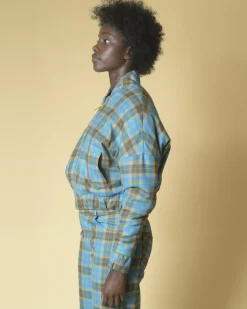 La Piscine Paris Blouson en laine à carreaux Roi du Lac*Femme Blousons & Vestes