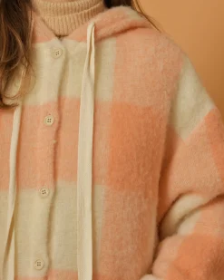 La Piscine Paris Blouson en maille duveteuse à carreaux AVN*Femme Blousons & Vestes