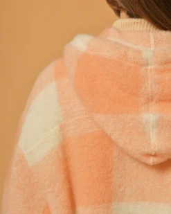 La Piscine Paris Blouson en maille duveteuse à carreaux AVN*Femme Blousons & Vestes