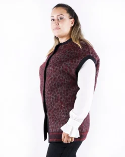 La Piscine Paris Blouson long en mohair à motif animal She's so*Femme Blousons & Vestes