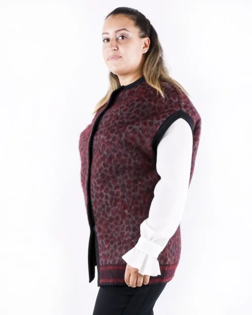 La Piscine Paris Blouson long en mohair à motif animal She's so*Femme Blousons & Vestes