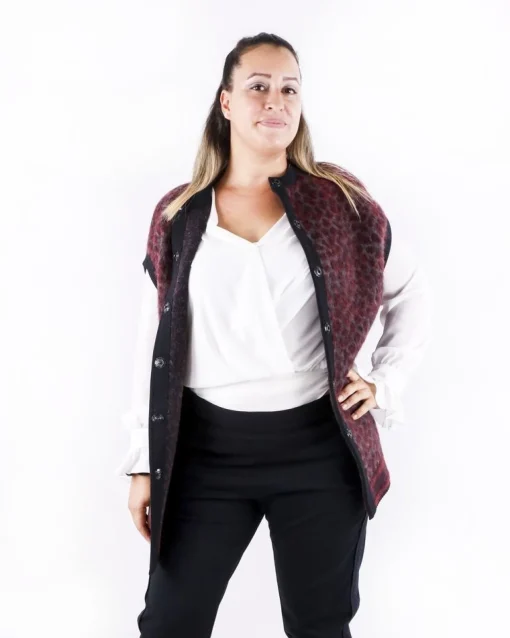 La Piscine Paris Blouson long en mohair à motif animal She's so*Femme Blousons & Vestes