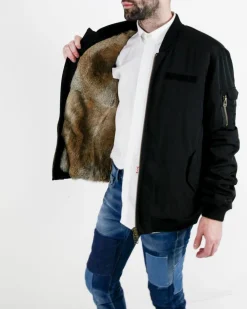 La Piscine Paris Blouson intérieur en peau de loup synthétique amovible Alessandra Chamonix*Homme Blousons & Vestes