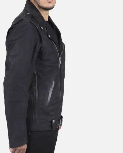 La Piscine Paris Blouson texturée en cuir Lords & Fools*Homme Blousons & Vestes