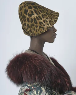 La Piscine Paris Bob à imprimé léopard JSC*Femme Chapeaux, Bonnets & Casquettes