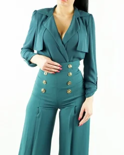 La Piscine Paris Body façon chemisier en mousseline e Elisabetta Franchi*Femme Bodys