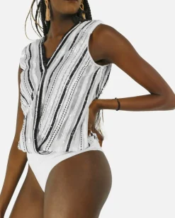 La Piscine Paris Body tulle perlé Elisabetta Franchi*Femme Bodys