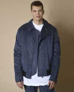 La Piscine Paris Bomber effet denim Lost & Found*Homme Blousons & Vestes