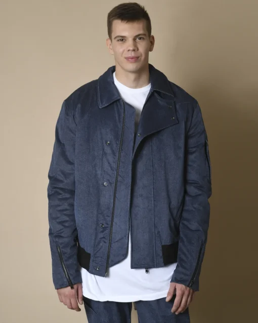La Piscine Paris Bomber effet denim Lost & Found*Homme Blousons & Vestes