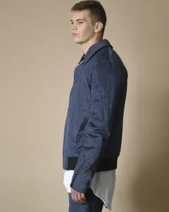 La Piscine Paris Bomber effet denim Lost & Found*Homme Blousons & Vestes