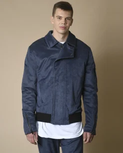 La Piscine Paris Bomber effet denim Lost & Found*Homme Blousons & Vestes