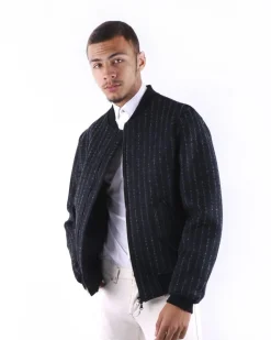 La Piscine Paris Bomber en laine rayée Archive 18-20*Homme Blousons & Vestes
