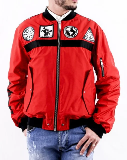La Piscine Paris Bomber à patches fantaisies John Richmond*Homme Blousons & Vestes