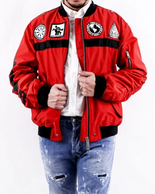 La Piscine Paris Bomber à patches fantaisies John Richmond*Homme Blousons & Vestes