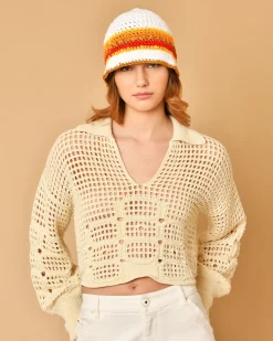 La Piscine Paris Bonnet en crochet coloré Sfizio*Femme Chapeaux, Bonnets & Casquettes