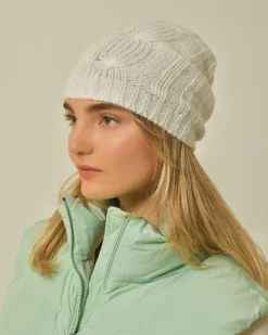 La Piscine Paris Bonnet en maille à motif torsadé Peserico*Femme Chapeaux, Bonnets & Casquettes