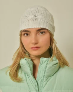 La Piscine Paris Bonnet en maille à motif torsadé Peserico*Femme Chapeaux, Bonnets & Casquettes