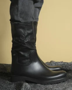 La Piscine Paris Bottes imperméables à empiècement en cuir Philipp Plein*Homme Chaussures